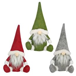 Vrolijk kerstfeest Zweedse Santa Plush Doll Ornamenten Handgemaakte speelgoed Holiday Home Party Decor Christmas Decorations