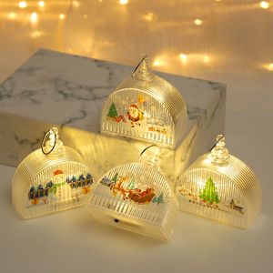 Vrolijke kerstbomen hangende decoraties woondecoratie ornament kleine LED-nachtlamp YX-6181