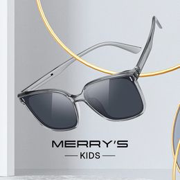 Merrys Design Girls Cat Eye Polaris Sunglasses Kids Sunglasses Girls Polaris TR90 Frames UV400 Protection S7225 240412