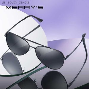 MERRYS DESIGN Mannen Klassieke Pilot Zonnebril HD Gepolariseerde zonnebril Rijden Vissen Brillen Voor Mannen Vrouwen UV400 Bescherming S8134 L230523