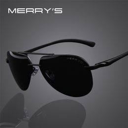 MERRYS – lunettes de soleil polarisées pour hommes, monture en alliage d'aluminium, à la mode, pour la conduite, S8281, 100%, 220531