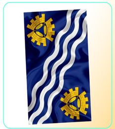 Merseyside Flag de haute qualité 3x5 pi Angleterre Banner du comté de 90x150cm Festival Party Gift 100d Polyester Indoor Outdoor Imprimé Flags9087919