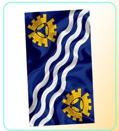 Merseyside Flag de haute qualité 3x5 pi Angleterre Banner du comté de 90x150cm Festival Party Gift 100d Polyester Indoor Outdoor Imprimé Flags8300021