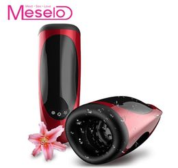 Meselo 7 vitesses rotation succion pipe mâle masturbateur sexe oral langues léchage vibrateur adulte jouets sexuels pour hommes masturbations J9634365