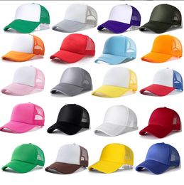 Mesh Baseball Tap Hats ajustable Snapback para mujeres Unisex Hip Hop Trucker Tap Dad Sponge Soft Breatable Black