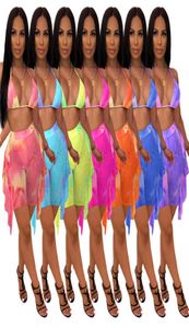 Mesh Bikini en deux pièces Souet Summer Womens Sweetwear Fashion Skinny Sexy Sweethsuit Bathing Costume Beachwear SXXL3403421
