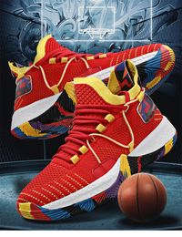 Chaussures de basket-ball respirantes en maille pour les jeux de la jeunesse Bottes de basket-ball avec semelles souples Baskets confortables pour hommes Designers Chaussures d'entraînement de course pour femmes Taille 35-46