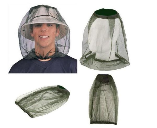 Malla de tela gorra de pesca Control de plagas campamento Mosquito casco protector solar ventilación sombrero sombrilla máscara al aire libre manga cabeza mosquitera