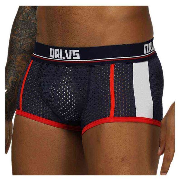 Maille coton Boxershorts hommes culottes confortables ensemble Gay Sexy sous-vêtements homme Boxer 2021 chaud 20 Style M-XXL G220419