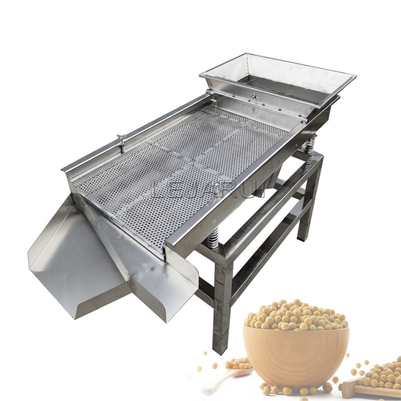 Mesh Food Vibrating Sieve Machine Shake Deck Screener Impurities Remover Large Granular Material Screening Maker