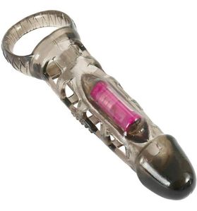 Mesh Penis Sleeve Vibrator Foreskin Correct Penis Ring Siliconen Penis Extender Trilling Dick Uitbreiding Sekspeeltjes voor Men7737173