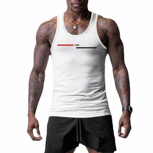 Mesh Quick Dry Fitn Muscle Débardeurs Gym Bodybuilding Running Sport T-shirts Slim Fit Entraînement respirant Undershirt h1KN #