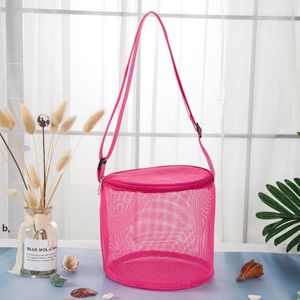 Mesh Shell Wrap Beach Bag Gift Wraps Baby Opbergtassen Kinderen Treasures Collection Meshes Tote Seashell Tool Rre12618