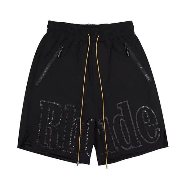 shorts en maille shorts de motard shorts shorts de créateurs pour hommes et femmes lettres imprimées lettres pantalons corde vêtements décontractés à cinq points short de bain de plage d'été