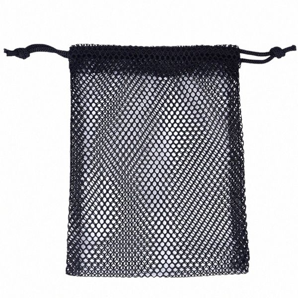 Sac d'équipement de sport en maille Sac à cordon léger Sac de rangement à cordon durable Pochette pour bandes d'exercice Bandes de résistance A53c #