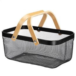 Mesh Storage Basket Draad Organizer Bin 1574x984x67inch rechthoek Groentefruit voor keuken 240420