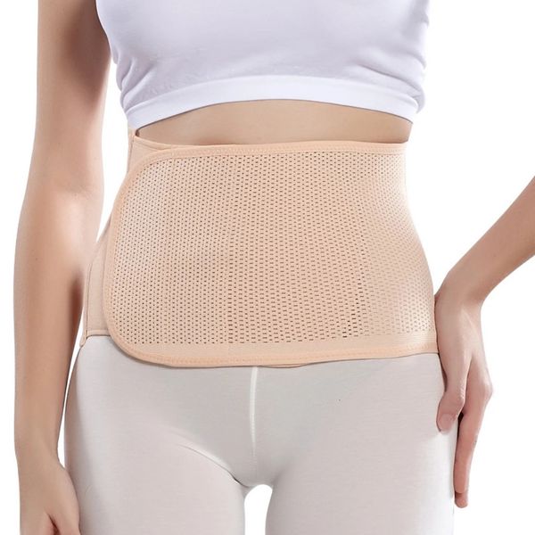 Mesh Tamim Control Femmes post-partum Belt de soutien à respiration Corps Shaper Abdominal Support Girdle Maternity Belly Band 240320