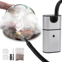 Maisses Machine fumée Mobine Molecular Cuisine Food Générateur de fumée froide Burn Burn Cuisine Fumeur Pisnes pour cocktail Steak BBQ ACCESSOIRES