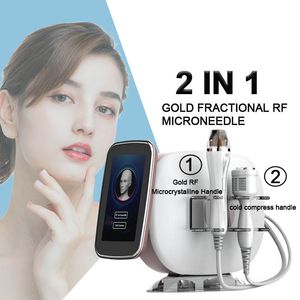 Dispositivo de mesoterapia Gold Fractional RF Microneedling Machine 2023 Nueva cicatriz de acné Eliminación de arrugas Estrías