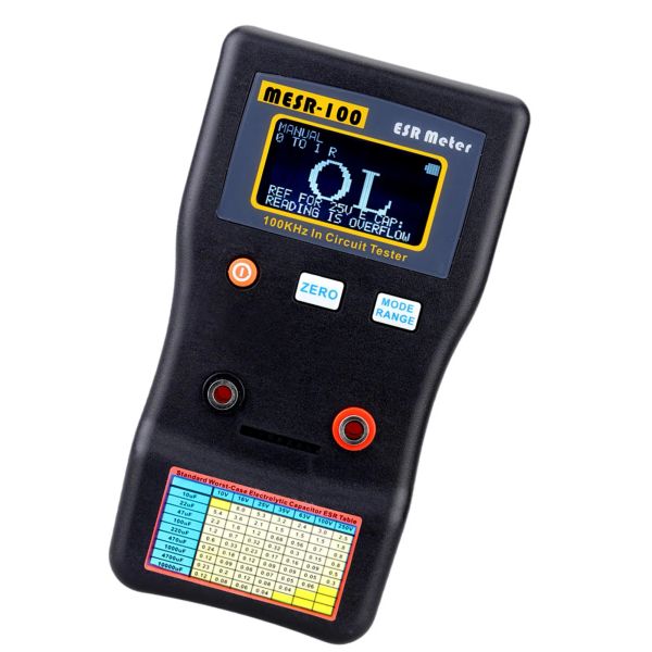 MESR-100/M6013 Capacitancia ESR OHM Medidor Profesional Capacitancia Resistencia Capacitor Tester de circuito Tester