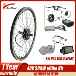 Messen-Kit de bicicleta eléctrica de montaña, 48v, 500w, 20 "26" 24 "27,5" 29 "700c, Motor de cubo de rueda delantera, Kit de conversión de bicicleta eléctrica