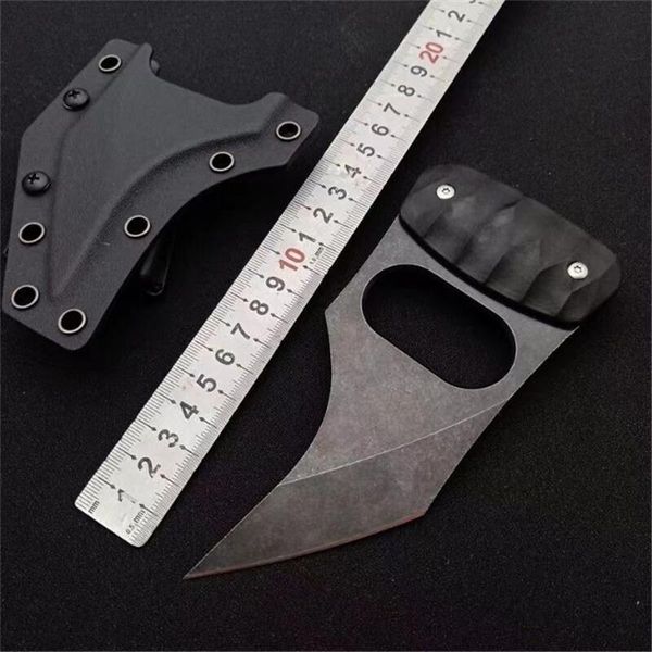 Messen Camping Tactics D2 Steel Small Straight Knife Outdoor Hunting Claw Couw SelfDefense Sharp High High Duress EDC Training Training Tool