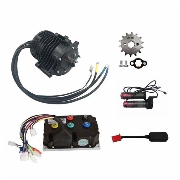 Messen Qsmotor 138c 3000w Engranaje interno de tren medio de alto par con controlador Fardrive Nd72490/72530 para motocicleta eléctrica Evehicle