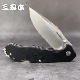 Messen Sanrenmu SRM 9018 Couteau pliant de poche 12c27 Blade EDC Tool polyvalent cadeau de chasse extérieur