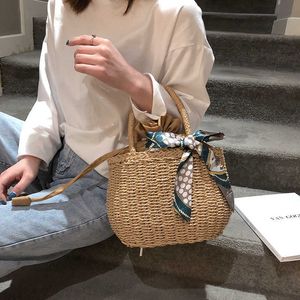 Messenger tassen hand vakantie strand dames stro geweven handtas ontwerp