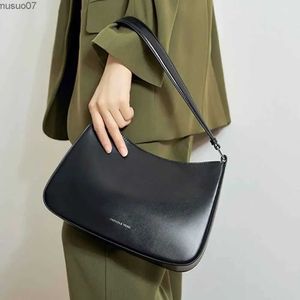 MS Sac de mode minimaliste pour femmes en cuir véritable sac à main de luxe design peau de vache sous les bras dames sac à main de selle nouveau en 2023L2403