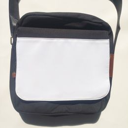 Messenger -tassen sublimatie diy witte single -zijdige blanco grote capaciteit kruis flap deksel crossbody tas