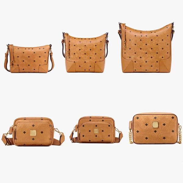 Messenger Demi-Lune Fourre-Tout Mc Sac En Cuir Véritable De Luxe Designer Seau Cosmétique Rond Maquillage Pochette Femmes Homme Sac À Main Bandoulière Cordon Sacs À Bandoulière