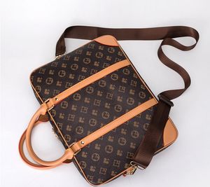 Messenger Purse embossed Cowhide Designer Women briefcase portfolio attache case tote Men Handbag Print Letter Shoulder Bag