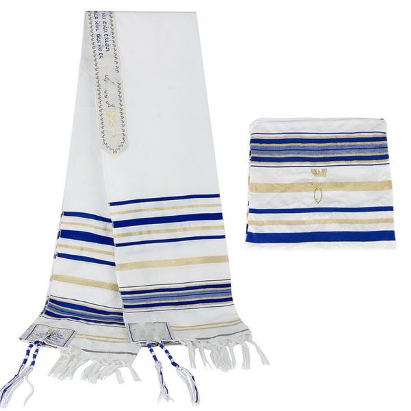 Châle de prière messianique israélien Talit, écharpes avec sac Talis, cadeaux pour femmes et hommes, 180x50cm