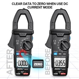 Mestek DC/AC Huidige digitale klemmeter CM83E 6000 Tellingen 600A AMP Multimeter Grote kleurscherm Spanning Tester Auto Hz NCV OHM