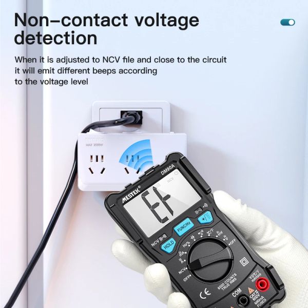 Mestek Digital Multimètre DM90A / E / S NCV 6000 Compte automatique