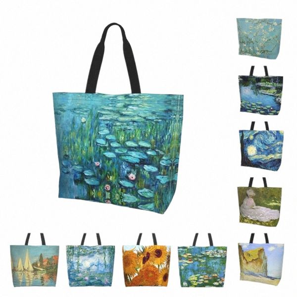 Met Art Lotus Women Shop Shop Sac Eco Sac mignon sac fourre-tout Fi Sacs-tote de sac à main