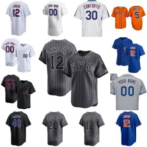 2024 City Connect Daniel Vogelbach Baseball Jerseys Francisco Alvarez Lindor Pete Alonso Brett Baty Brandon Nimmo Jeff McNeil Mike Piazza Strawberry David Wright