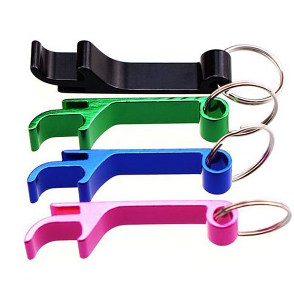 METAILL ALLIAGE Touche Key Key Openiers de vin Multi-Couleurs Bouteilles Porte-clés Bague Petite mini Portable Bière promotionnelle Portable Can Cap Ouverture d'ouverture