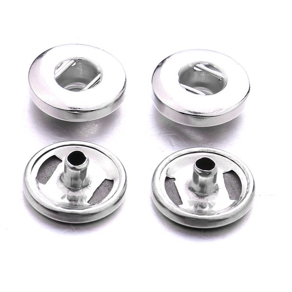 Métal 12mm 18mm Snap Bouton Fermoirs Base set Boutons pour Faire DIY Snaps Bracelet Collier Snap Bijoux