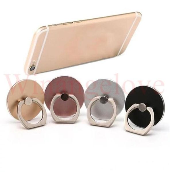 Support en anneau de doigt en métal 360 Métalle de stent paresseux pour téléphone mobile pour iPhone 8 7 6 6s Plus Galaxy S8 Plus Holder4558169