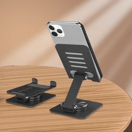 Metal 360 Roteerbare opvouwbare smartphone Tablet Stand Cradle Dock Hoogte verstelbare iPhone -houderhouder Bureau mobiele telefoonstand