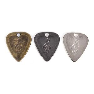 Guitare électrique acoustique Métal Pick Rock Pick Durable Acier inoxydable Médiateur mince Guitarra- Pour roche Pick Durable Arear inoxydable