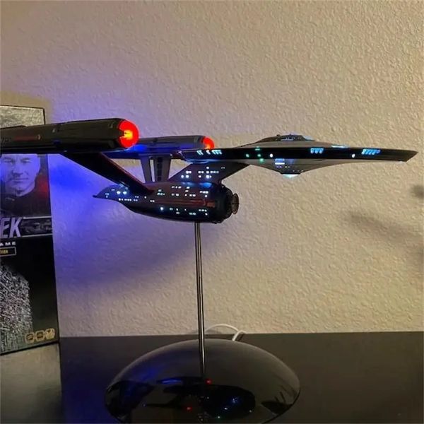 Réplique d'avion en métal Star Treks Enterprise 1 1000, modèle à assembler, vaisseau spatial, ornement artisanal, jouet de collection, cadeau 240124