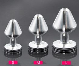 Metalen Anale Plug Zware Corona Anus Electro Stimuleren BDSM Speeltjes Voor koppels273L4183602