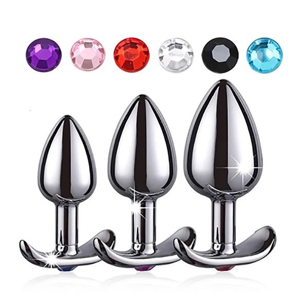 Base d'ancrage en métal extérieur femme plug anal couple adule jouet acier inoxydable man