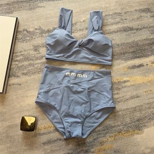 Womens Badmode Mode Bikini Tweedelige Pakken Hoge Taille Backless Badpak Brief Gedrukt Sexy Badpak Designer Dameskleding