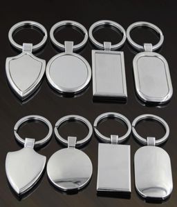 Metal Blank Keychain Creative Car Keychains Gepersonaliseerde roestvrijstalen sleutelring Bedrijfsadvertenties voor promotie7929920