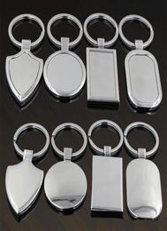 Metal Blank Kelechain Creative Car Keychain Personnalized en acier inoxydable Anneau MANGE ARRIVITÉ POUR PROMOTION1924957