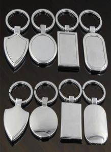 Metal Blank Tag Keychain Creative Car Keychain Gepersonaliseerde roestvrijstalen sleutelring Bedrijfsadvertenties voor promotie1924957